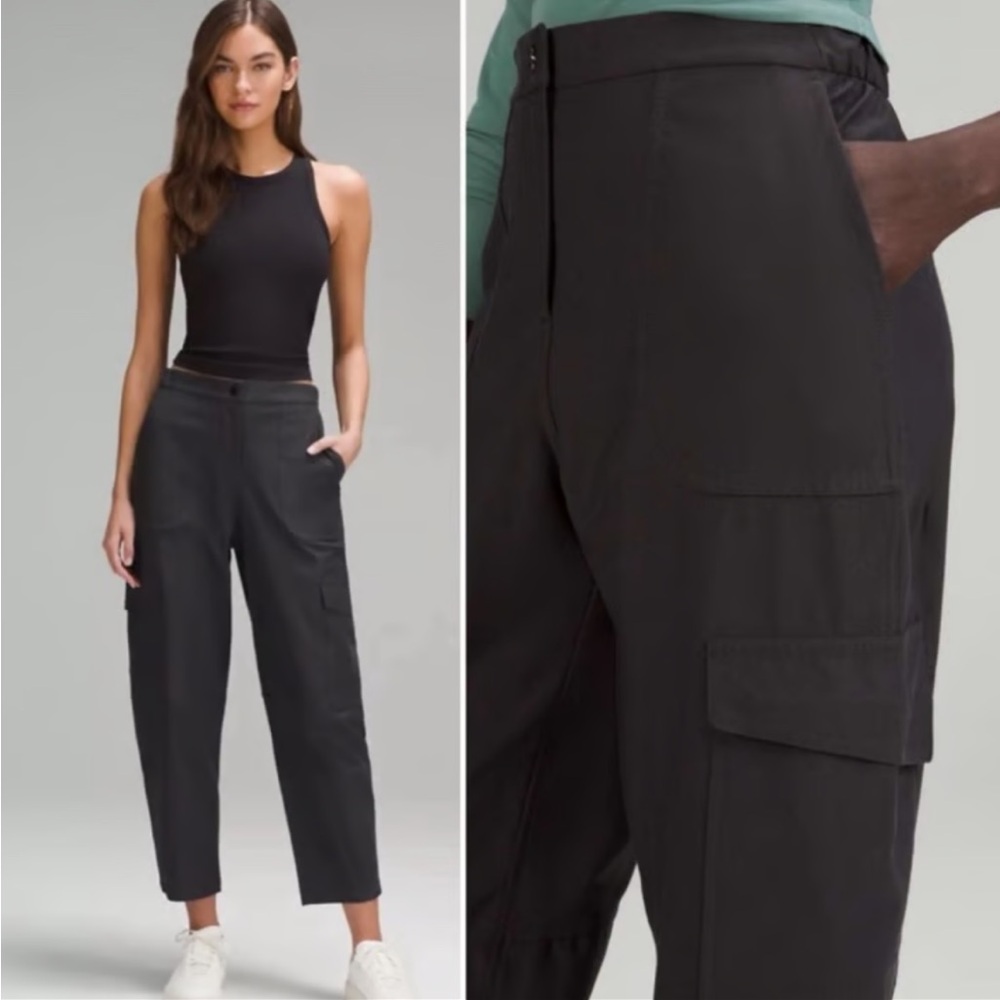 Lululemon light utilitech Cropped Cargo Pants - Dark grey - Barrel fit